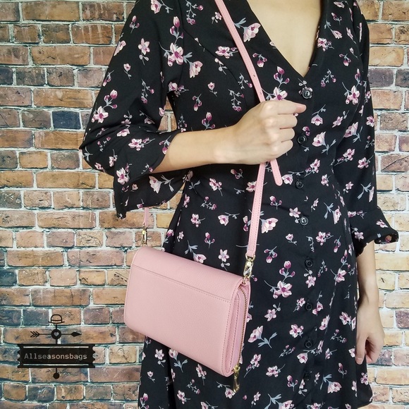 Tory Burch Bombe flat crossbody clutch cameo bag - Picture 8 of 8